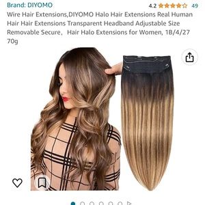 New and unused Human Hair Wire Extensions